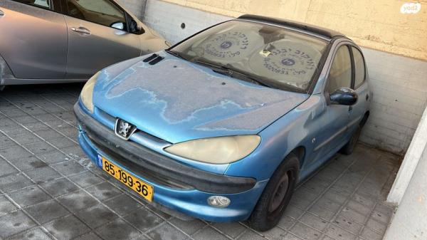 פיג'ו 206 XT אוט' 1.4 (75 כ''ס) בנזין 2002 למכירה בנצרת עילית u002F נוף הגליל