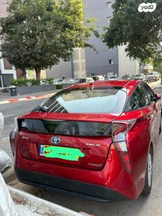 טויוטה פריוס הייבריד אוט' 1.8 (98 כ''ס) בנזין 2016 למכירה בתל אביב יפו
