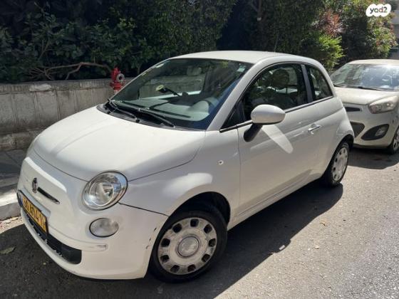 פיאט 500 Pop אוט' 1.2 (69 כ"ס) [2009-2014] בנזין 2013 למכירה בתל אביב יפו