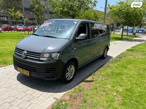 פולקסווגן טרנספורטר מסחרי/נוסעים Kombi ארוך אוט' דיזל 2 מק' 3 דל' 2.0 (150 כ"ס) דיזל 2016 למכירה בתל אביב יפו
