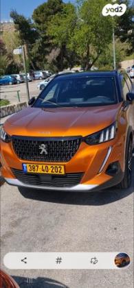 פיג'ו 2008 GT אוט' 1.2 (130 כ"ס) בנזין 2021 למכירה בירושלים