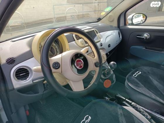 פיאט 500 Pop Plus ידני 1.2 (69 כ''ס) בנזין 2012 למכירה ברעננה