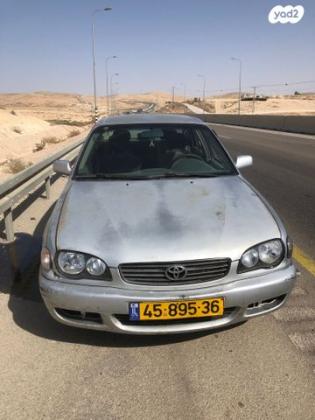 טויוטה קורולה GLI אוט' 1.6 (99-02)- 110 כ"ס בנזין 2002 למכירה בבאר שבע
