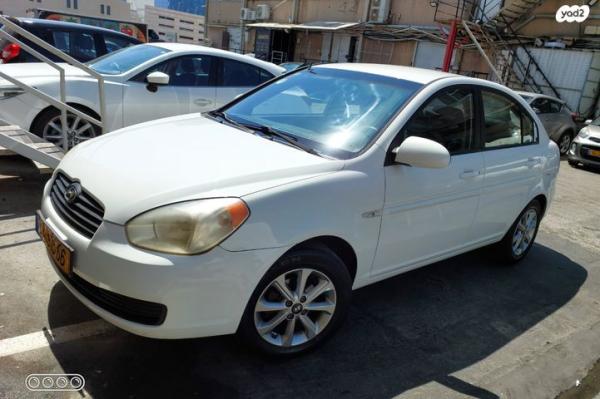 יונדאי אקסנט (עד 2012) GL אוט' 1.4 (97 כ''ס) בנזין 2008 למכירה בתל אביב יפו