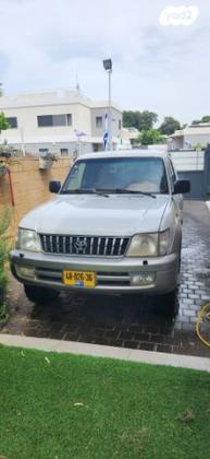 טויוטה לנד קרוזר פרדו ארוך 4X4 STD אוט' דיזל 8 מק' 3.0 (163 כ''ס) דיזל 2002 למכירה בעכו