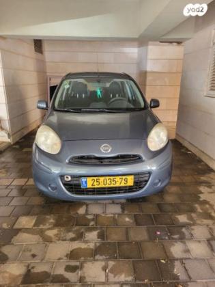 ניסאן מיקרה Visia אוט' 1.2 (80 כ''ס) בנזין 2012 למכירה בתל אביב יפו
