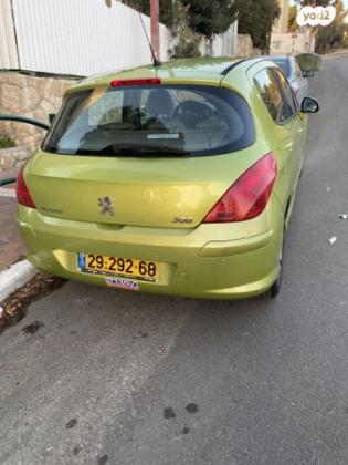 פיג'ו 308 Premium אוט' 1.6 (120 כ''ס) בנזין 2009 למכירה בירושלים