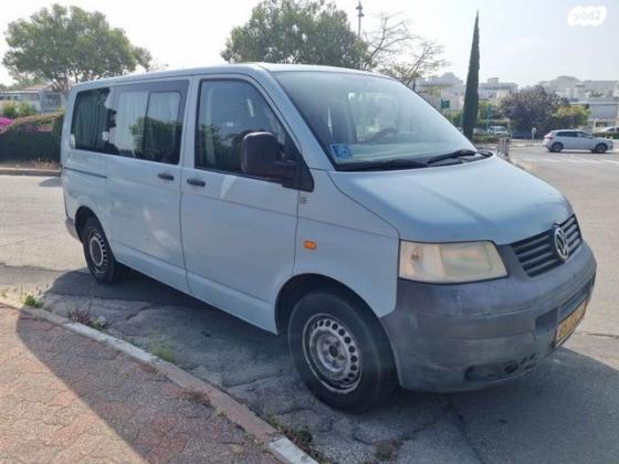 פולקסווגן טרנספורטר מסחרי/נוסעים קצר אוט' דיזל 3 מק' 3 דל' 2.5 (130 כ''ס) דיזל 2008 למכירה ביבנה