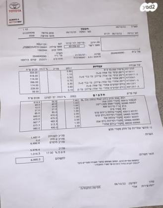 טויוטה לנד קרוזר ארוך 4X4 Luxury אוט' דיזל 8 מק' 3.0 (166 כ''ס) דיזל 2007 למכירה בחולון