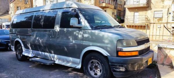 שברולט סוואנה ארוך סגור אוט' דיזל 5 מק' 6.6 (240 כ"ס) דיזל 2007 למכירה בירושלים