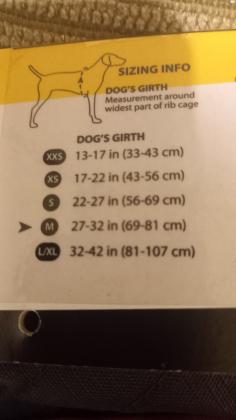 תיק גב לכלב בינוני