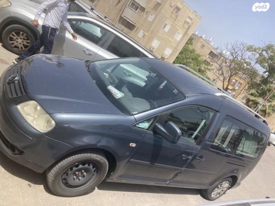 פולקסווגן קאדי מקסי Shuttle אוט' דיזל 7 מק' 4 דל' 1.9 (105 כ''ס) דיזל 2010 למכירה בקרית גת