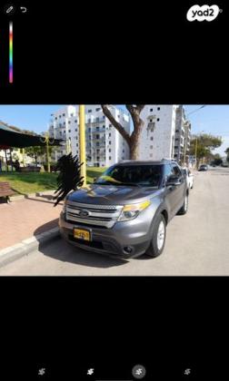פורד אקספלורר 4X4 XLT אוט' 7 מק' 3.5 (290 כ''ס) בנזין 2014 למכירה באשדוד