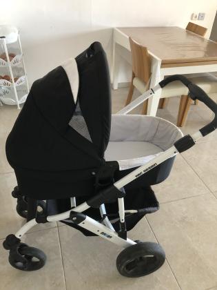 עגלה מרווחת עם מזרון אורטופדי