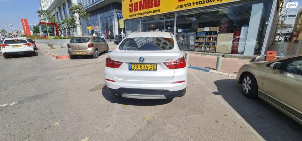 ב.מ.וו X4 4X4 XDRIVE20D Sport אוט' דיזל 2.0 (190 כ''ס) דיזל 2017 למכירה בראשון לציון