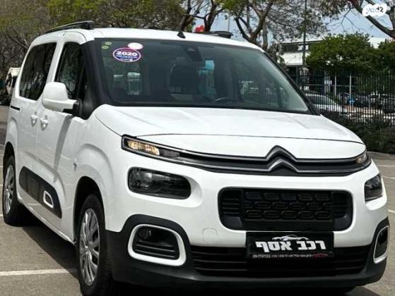 סיטרואן ברלינגו דור 3 (2018 ואילך) Shine אוט' דיזל 5 מק' 1.5 (130 כ''ס) דיזל 2020 למכירה בנתניה