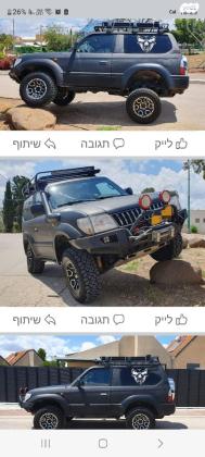 טויוטה לנד קרוזר פרדו קצר 4X4 STD אוט' בנזין 3.4 (180 כ''ס) בנזין 2003 למכירה בכפר חיטים