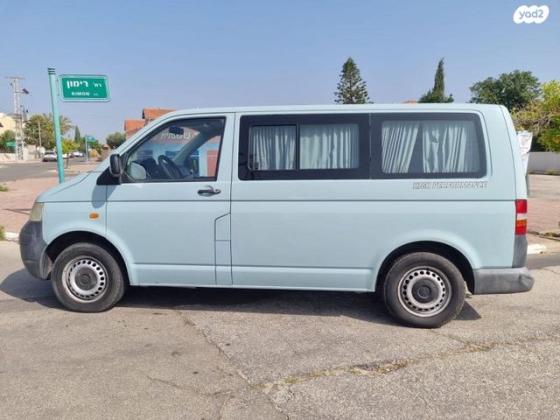 פולקסווגן טרנספורטר מסחרי/נוסעים קצר אוט' דיזל 3 מק' 3 דל' 2.5 (130 כ''ס) דיזל 2008 למכירה ביבנה