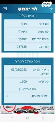 פיאט 500 Icon 3+1 אוט' הצ'בק חשמלי (118 כ"ס) חשמלי 2023 למכירה בחריש