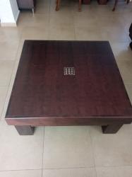 שולחן סלון מעץ מלא 1