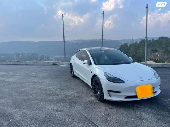 טסלה מודל 3 4X4 AWD Performance אוט' חשמלי (513 כ''ס) C חשמלי 2021 למכירה בירושלים