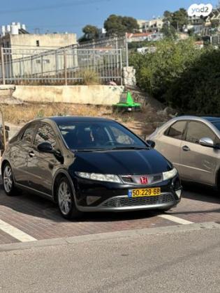 הונדה סיוויק האצ'בק החדשה Sport אוט' 1.8 (140 כ''ס) בנזין 2009 למכירה בחיפה