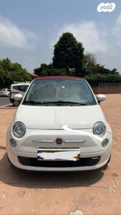 פיאט 500C Convertibile גג בד רובוטית 1.2 (69 כ''ס) בנזין 2014 למכירה בנתניה