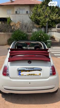 פיאט 500C Convertibile גג בד רובוטית 1.2 (69 כ''ס) בנזין 2014 למכירה בנתניה