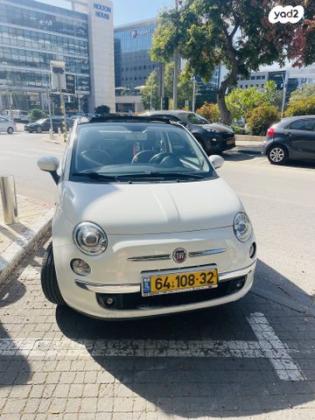 פיאט 500C Convertibile גג בד רובוטית 1.4 (100 כ''ס) בנזין 2014 למכירה בתל אביב יפו