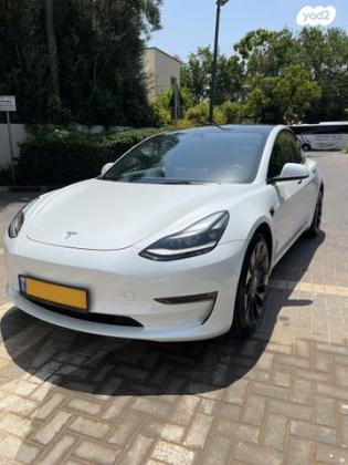 טסלה מודל 3 4X4 AWD Performance אוט' חשמלי (513 כ''ס) B חשמלי 2021 למכירה בנתניה