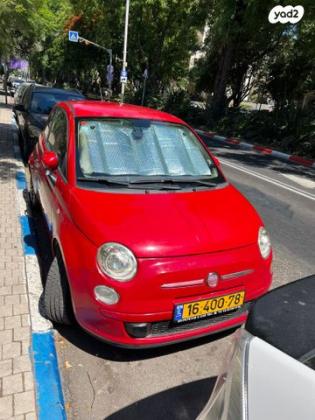 פיאט 500 Pop Plus ידני 1.2 (69 כ''ס) בנזין 2011 למכירה בתל אביב יפו