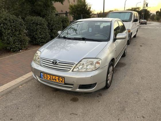 טויוטה קורולה Sun אוט' 1.6 (110 כ''ס) בנזין 2007 למכירה בפתח תקווה