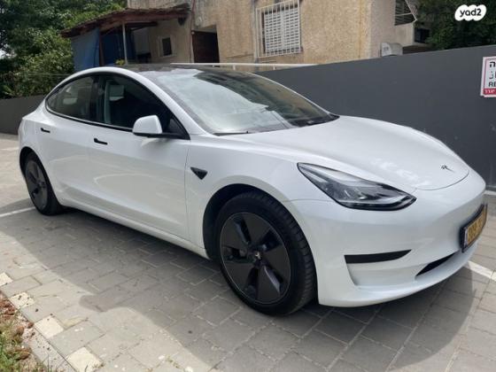 טסלה מודל 3 RWD אוט' חשמלי (283 כ''ס) C חשמלי 2022 למכירה ברחובות