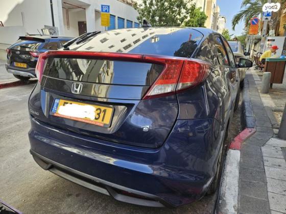 הונדה סיוויק האצ'בק החדשה Comfort אוט' 1.8 (142 כ''ס) בנזין 2014 למכירה בתל אביב יפו