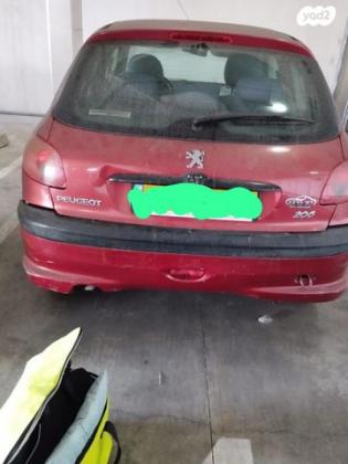 פיג'ו 206 XT אוט' 1.6 (110 כ''ס) [2003-2006] בנזין 2005 למכירה באשדוד