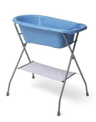 אמבטיה קשיחה לבייביבצבע כחול (