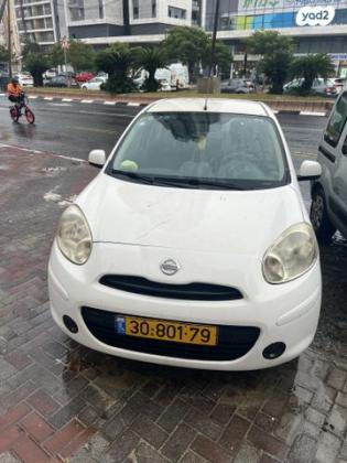 ניסאן מיקרה Visia אוט' 1.2 (80 כ''ס) בנזין 2012 למכירה ברמת גן
