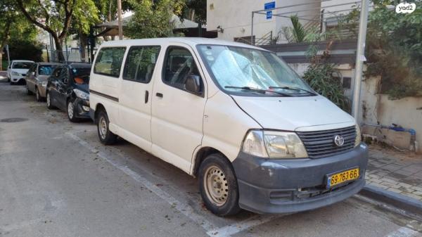 טויוטה הייאס ארוך STD ידני דיזל 2.5 (117 כ''ס) דיזל 2008 למכירה בתל אביב יפו