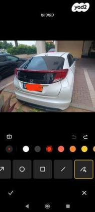 הונדה סיוויק האצ'בק החדשה Comfort אוט' 1.8 (142 כ''ס) בנזין 2014 למכירה בחצור אשדוד