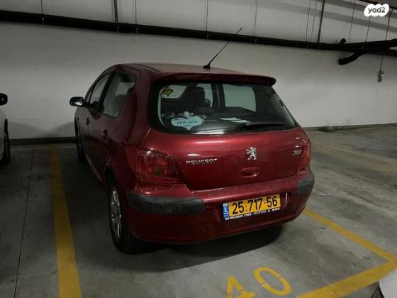 פיג'ו 307 XT ידני 5 דל' 1.6 (110 כ''ס) בנזין 2004 למכירה בחולון