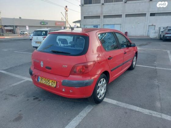 פיג'ו 307 XR טיפטרוניק 1.6 (110 כ"ס) בנזין 2005 למכירה בלוד