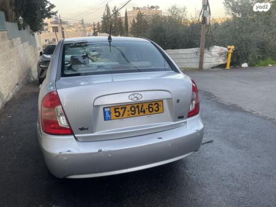 יונדאי אקסנט (עד 2012) GL אוט' 1.6 (112 כ''ס) בנזין 2008 למכירה בירושלים