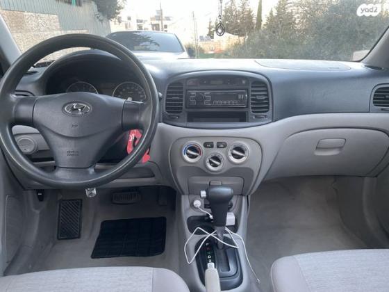 יונדאי אקסנט (עד 2012) GL אוט' 1.6 (112 כ''ס) בנזין 2008 למכירה בירושלים