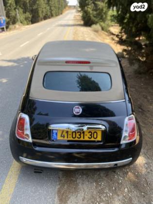 פיאט 500C Convertibile גג בד רובוטית 1.4 (100 כ''ס) בנזין 2013 למכירה בקרית אונו