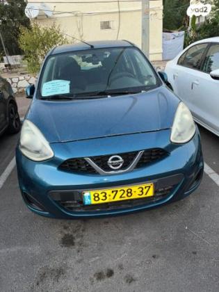 ניסאן מיקרה Visia ידני 1.2 (80 כ''ס) בנזין 2016 למכירה בפתח תקווה