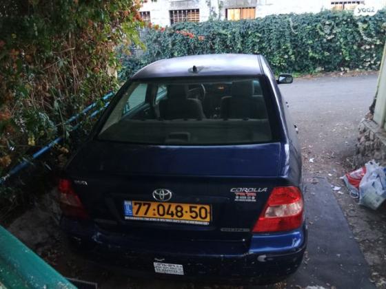 טויוטה קורולה Sun אוט' 1.6 (110 כ''ס) בנזין 2003 למכירה בצפת