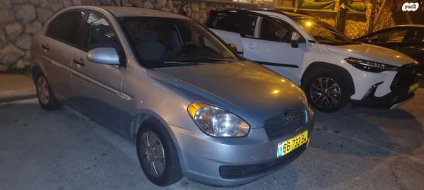 יונדאי אקסנט (עד 2012) GL אוט' 1.4 (97 כ''ס) בנזין 2008 למכירה בירושלים