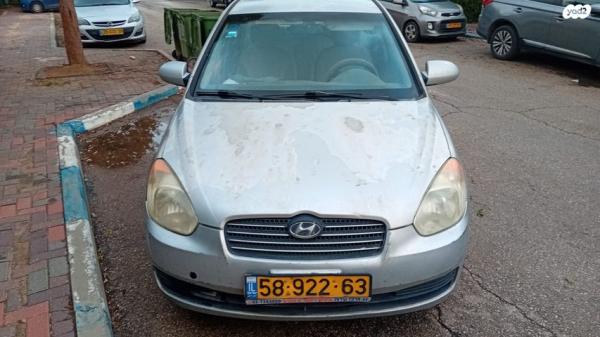 יונדאי אקסנט (עד 2012) GL אוט' 1.6 (112 כ''ס) בנזין 2008 למכירה ביגל
