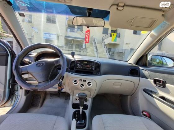 יונדאי אקסנט (עד 2012) GL אוט' 1.4 (97 כ''ס) בנזין 2010 למכירה בבית שאן