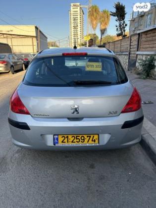 פיג'ו 308 Comfort Plus אוט' 1.6 (120 כ"ס) בנזין 2011 למכירה בבני ברק